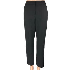Tommy Hilfiger Women's Black High Waisted Straight Leg Trousers Dress Pants Sz 6